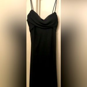 Long, Black, Chiffon, Size 11/12, Spaghetti Strapped, Alyn Paige Dress